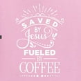 thumbnail image 5 of Wild Bobby Saved By Jesus Fueled By Coffee Inspirational/Christian Men Long Sleeve Shirt, Light Pink, Small, 5 of 5