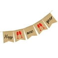 thumbnail image 1 of WHAMVOX Burlap Garland New Year Party Hanging Swirls Assorted Color 1Pack, 1 of 6