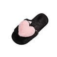 thumbnail image 2 of Women's House Slippers Fuzzy Fluffy Warm Open Toe Home Shoes Indoor and Outdoor Slipper Pink 7.5-8.5, 2 of 5