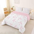 thumbnail image 2 of Erosebridal Pink Bowknot Kids Queen Comforter Set,Cute Bowtie Princess Bedding Comforter Set For Girls,Pink Reversible,3pcs, 2 of 7