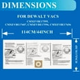 thumbnail image 4 of 16 and 20 Gallon Wet/Dry Vacuum Collection Bags replace for Craftsman CMXZVBE38749, Universal Vacuum Filter Bags, 10 pack, 4 of 5