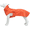 Orange, variant on Waterproof Dog Raincoat with Reflective Strip, Lightweight Pet Rain Jacket Puppy Clothes with Leash Hole for Dogs (Pink, Medium)