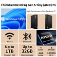 thumbnail image 7 of Lenovo ThinkCentre M75q MFF Business Desktop, AMD Ryzen 3 8350U, 8GB DDR5, 256GB SSD, Windows 11 Pro, 7 of 7