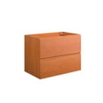 thumbnail image 2 of Modway Scenic 30" Wall-Mount Bathroom Vanity Cabinet (Sink Basin Not Included) in Cherry Walnut, 2 of 9