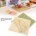 thumbnail image 3 of Bamboo Sushi Roller Set,4Pcs Set Bamboo Sushi Sushi Maker Kit Bamboo Sushi Mat Set Leading Edge Technology, 3 of 11