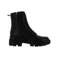 thumbnail image 2 of Sam Edelman Women's Garret Black Leather Platform Combat Boots 8M, 2 of 3