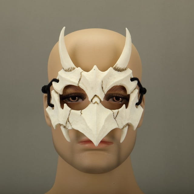Nueva máscara de Dios dragón japonés, máscara de resina Natural y ecológica para fiesta temática Animal, máscara de Animal hecha a mano2Estados Unidos Deng Xun unisex