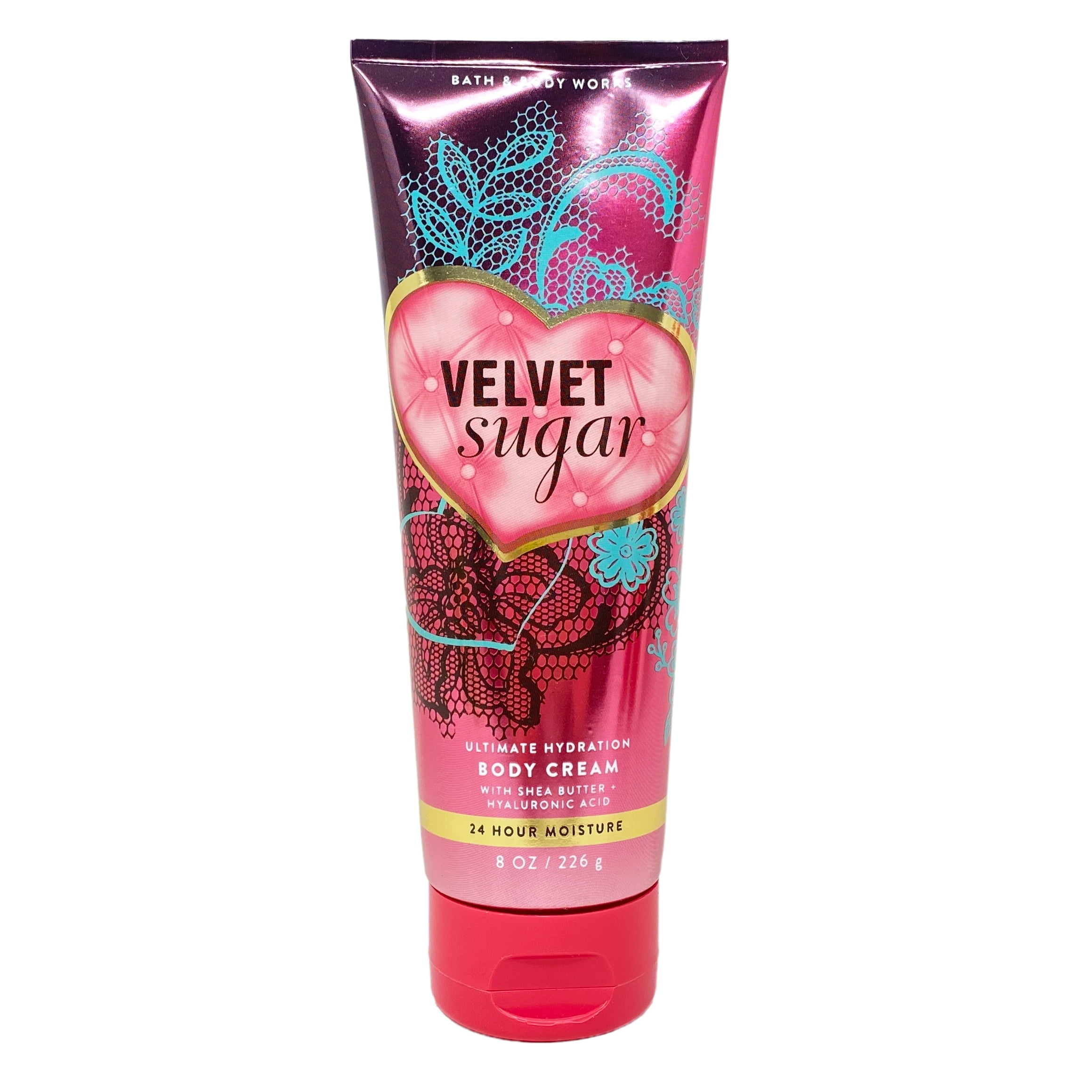 Bath & Body Works Velvet Sugar Ultimate Hydration Body Cream and Body Wash with a  Creamy Rose Bar Soap