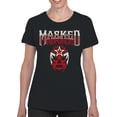 thumbnail image 2 of Officially Licensed Legends Of Lucha Libre Iconic Lucha Libre Mask Logo Women's T-shirt, 2 of 3