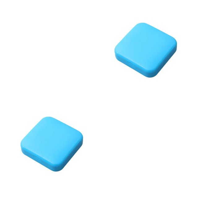 Maoww Pill Case 2 Grids Cute Dust Proof Daily Pills Organizer Box Portable Container Cases Dispenser Office for Purse Bags Blue 2Set