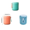 thumbnail image 3 of Yuarrent Taza de desayuno contenedor de alimentos aislado de acero inoxidable microondas a prueba de fugas 430ML fiambrera cocina niños Oficina Cocina y Comedor Azul Yuarrent HA068367-03, 3 of 6