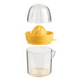 thumbnail image 2 of Mainstays Citrus Juicer with Integrated Container, Yellow, 2 of 12