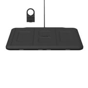 mophie 4-in-1 Wireless Charging Mat for Apple iPhone AirPods & Watch Samsung Galaxy Google Pixel and all Qi-Enabled Devices Additional USB-A Port Intuitive Design Includes Apple Watch Adapter