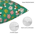 thumbnail image 4 of Rateoe Flying Bees Pattern Throw Pillow Cover Premium Pillow Stuffer Sham Square for Decorative Cushion Bed Couch Sofa(Pillow insert not included), 4 of 8