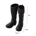 thumbnail image 5 of Ayyufe 1 Pair Mini Boots Cute Decorative PVC 1:12 Miniature Rain Boots Dollhouse Accessories Scene Props, 5 of 7