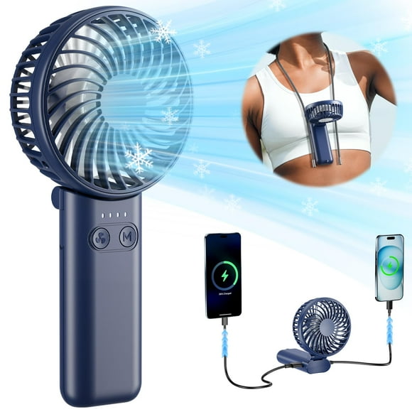 Ventilador portátil HandFan mejorado a 5 velocidades con batería de 5200 mAh
