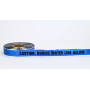 Polyethylene Underground Water Line Detectable Marking Tape, 1000' Length x 2 Width, Blue