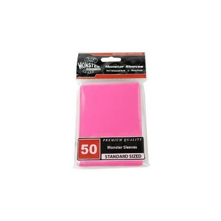 Sleeves - Monster Protector Sleeves - Standard Size Gloss - Pink (Fits MTG Magic the Gathering and