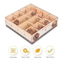 LULULION Hamster Tunnel Wooden Maze Tunnel for Indoor Training 1Set