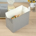 thumbnail image 4 of Bio Tek 80 oz Black Houndstooth Paper Lunch / Chicken Box - with Fast Top - 9" x 5" x 5" - 400 count box, 4 of 11