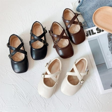 

Baozhu French Vintage Solid Color Flats Shoes Spring And Autumn Girls Soft Sole