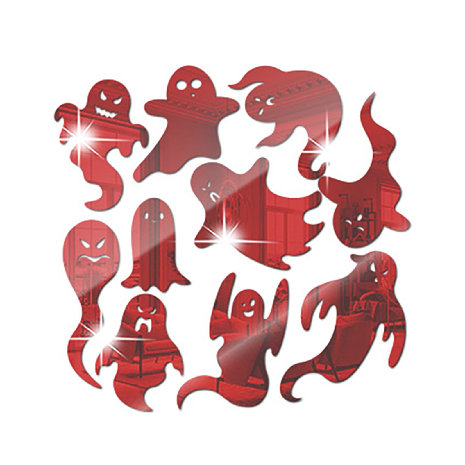 Heiheiup 10 Ghostss Mirror Wall Stickers Decorations Comes With heiheiup-10-ghostss-mirror-wall-stickers-decorations-comes-with