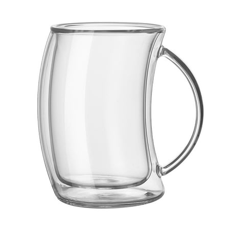 Tasse en verre à double paroi transparente créative ornement de table tasses  à thé cappuccino tasses en verre