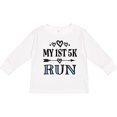 thumbnail image 3 of Inktastic 1st 5K Race Running Fitness Girls Long Sleeve Toddler T-Shirt, 3 of 5