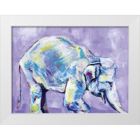 Seay Anne 14x11 White Modern Wood Framed Museum Art Print Titled - Elephant I