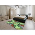 thumbnail image 4 of Ahgly Company Indoor Rectangle Patterned Green Snake Green Area Rugs, 5' x 7', 4 of 6