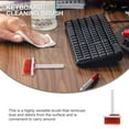 thumbnail image 4 of OUNONA Desktop Cleaning Brush Cleaner Dust Removal Plastic Red 1Set for Coffee Grinder, 4 of 8