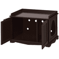 thumbnail image 3 of Renwick Wooden Cat Litter Box Furniture with Door, Espresso, 3 of 9