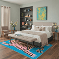 thumbnail image 5 of GENIMO 2'x3' Area Rug, Washable Non Slip Soft Tiger Print Indoor Door Mat for Entryway Kitchen Laundry Room, Aqua Pink, 5 of 7