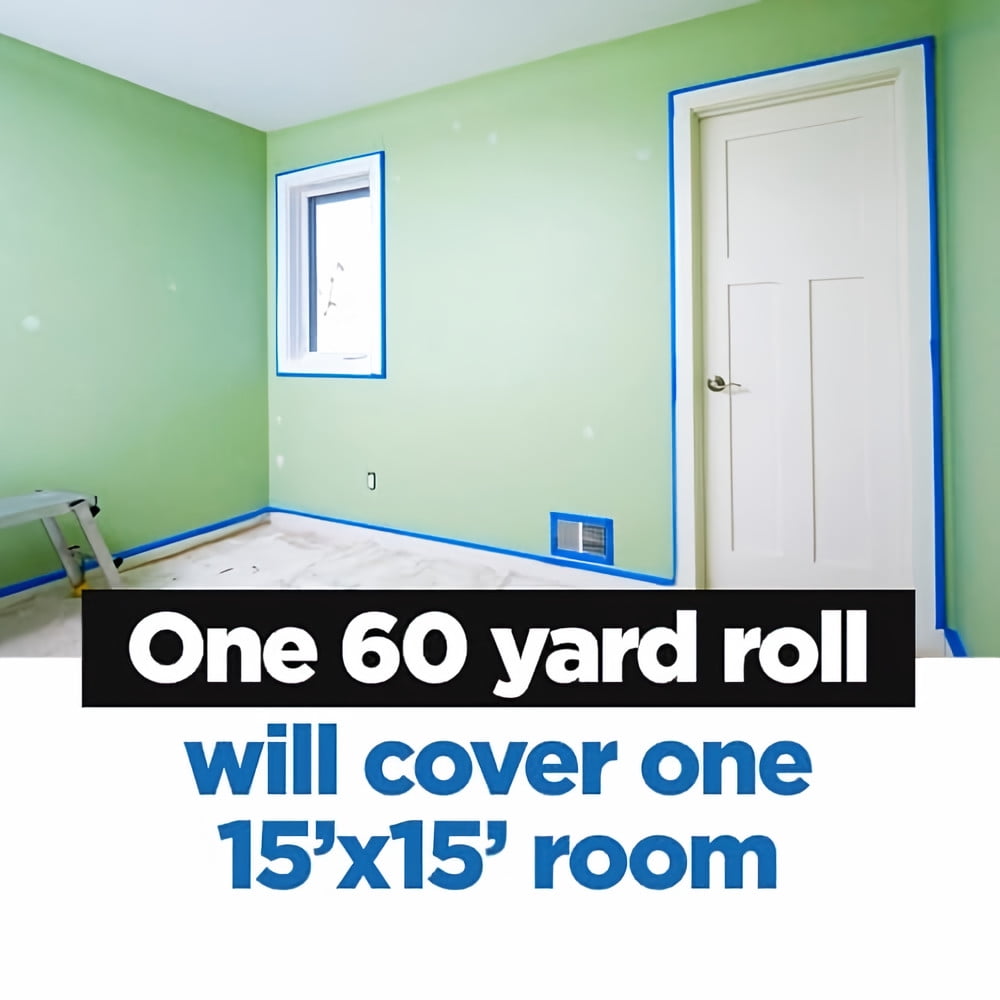 ScotchBlue Painter's Tape, Multi-Use, .94-Inch by 60-Yard, 1 Roll (Pack of 48)