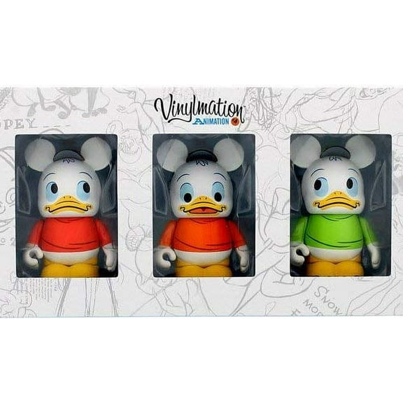 Animation Series 4 Louie, Dewey, & Huey Box Set Disney Vinylmation 3" inch Figures LOOK Limited Edition