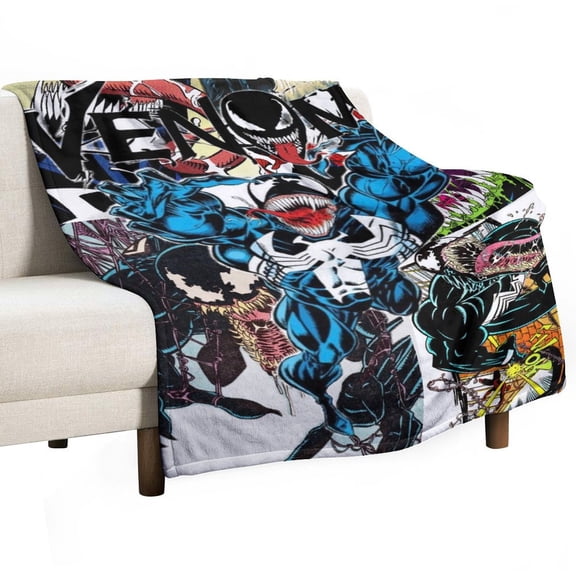 Venom Blanket Super Soft Cozy Warm Plush Throw Blanket for Boys Girls Kids, Lightweight Fuzzy Flannel Blankets for Couch Sofa Bed Travel Camping Gifts 30"x40"