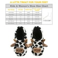 thumbnail image 4 of cosyone1997 Cute Fuzzy Animal Slippers for Women Girls, Warm Fluffy Bedroom Loafers Indoor, Cozy House Shoes Non-slip Grip Soles, Winter Funny Gifts Unique, Cow Big Kids Size 4-6, 4 of 7