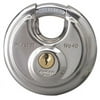 Master Lock 40DPF 2-3/4'' Round Padlock with Shielded Shackle - Stainless Steel