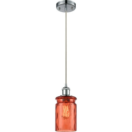

Polished Chrome Tone Mini Pendants 5 Wide Living Coral Waterglass Glass Steel/Cast Brass Medium Base 1 Light Fixture