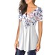 thumbnail image 4 of Pntutb Mujeres Verano Impresión Mangas Cortas O-Cuello Camiseta Suelta Blusa tops Pntutb Pntutb-4012, 4 of 9