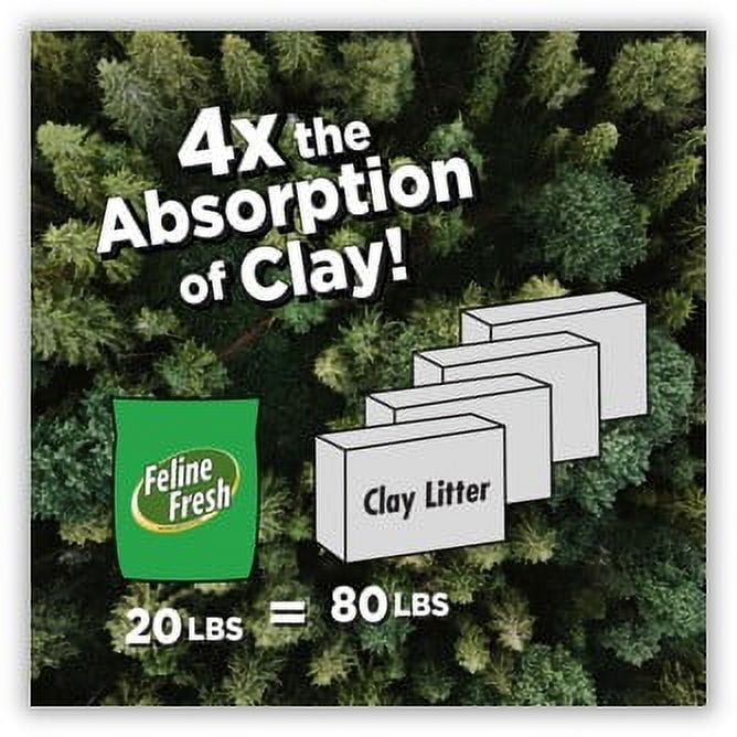 (3 pack) Feline Fresh Natural Pine Cat Litter, 7-lb