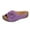 B Purple, variant on Wovix House Slipper For Women Solid Classic Shoes Arch Support Wedge Sandals Comfy Casual Open Round Toe Indoor Outdoor Shoes