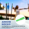 thumbnail image 4 of Uxcell Archery Arrows Nocks, Plastic Insert Arrow Nock Replacement Arrow Tails for Hunting Shooting Compound Recurve Bow Green, 4 of 7
