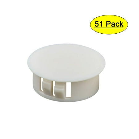 

51 PCS SKT-25 Round Snap in Mounting Locking 25mm Dia Panel Hole Plugs White