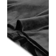 thumbnail image 5 of Chaqueta de terciopelo de oficina frontal con botón de solapa con muesca vintage para mujer Negro S, 5 of 5