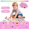 thumbnail image 2 of Talking Flash Cards - Toddler Speech Therapy,Toddler Learning Educational Flash Cards for 1 2 3 4 Year Old - Pink, 2 of 7