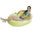 thumbnail image 6 of Poolmaster Water-Pop Mesh Bottom Swimming Pool Float Lounge - Yellow, 6 of 8