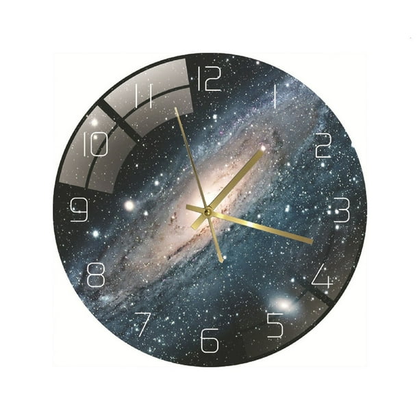 BYCZX Living Room Digital Wall Clock Acrylic Mute Creative Clock