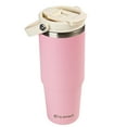 thumbnail image 4 of AQUAPHILE 30 oz Insulated Water Bottles with Straw Lid, Double Walled Vacuum Stainless Steel Travel Tumbler with Handle and Straw, Wide Mouth Thermos Bottle, Pink, 4 of 8