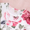thumbnail image 6 of Daqian Baby Girls Clothes Baby Girls Floral Crop Tops+Hole Pants Jean Toddler Kids Clothes Sets Toddlers Girls Clothes Size 2T-5T Clearance White (18-24M)90, 6 of 9